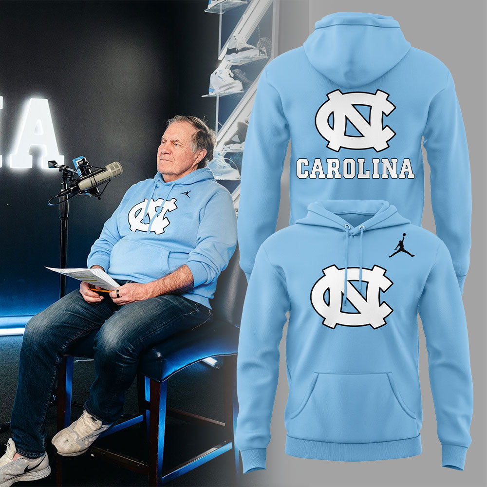 Carolina Football Coach Belichick_B Hoodie - - Carolina Tar Heels Shirt