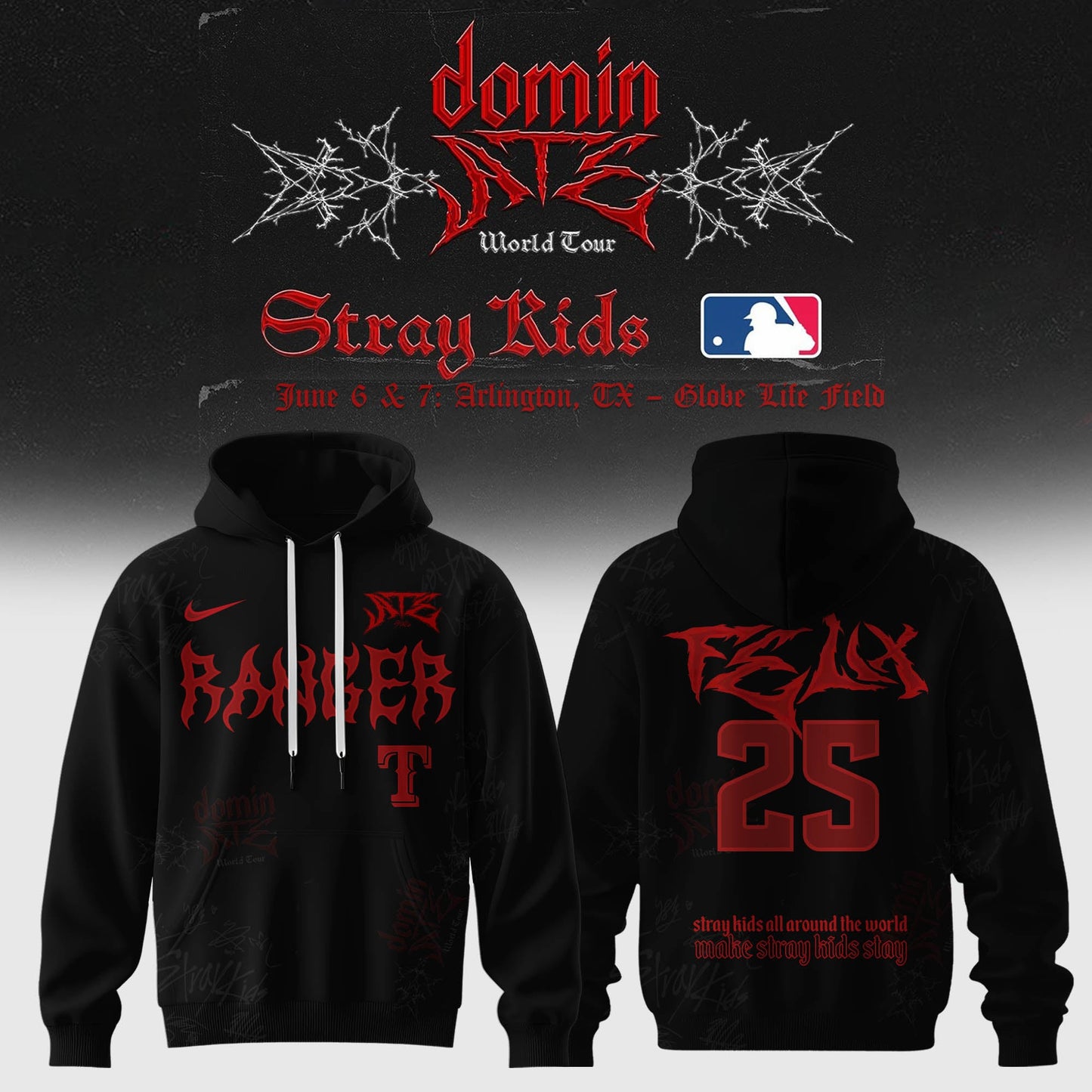 Texas Rangers x Stray Kids Dominate World Tour 2025