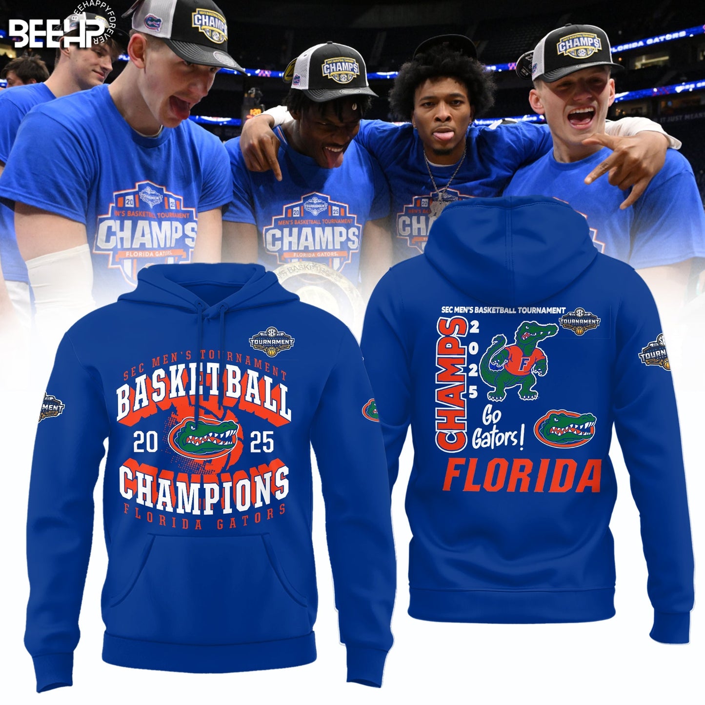 Florida Gators 2025 SEC Men’s Basketball Conference Tournament Champions Hoodie