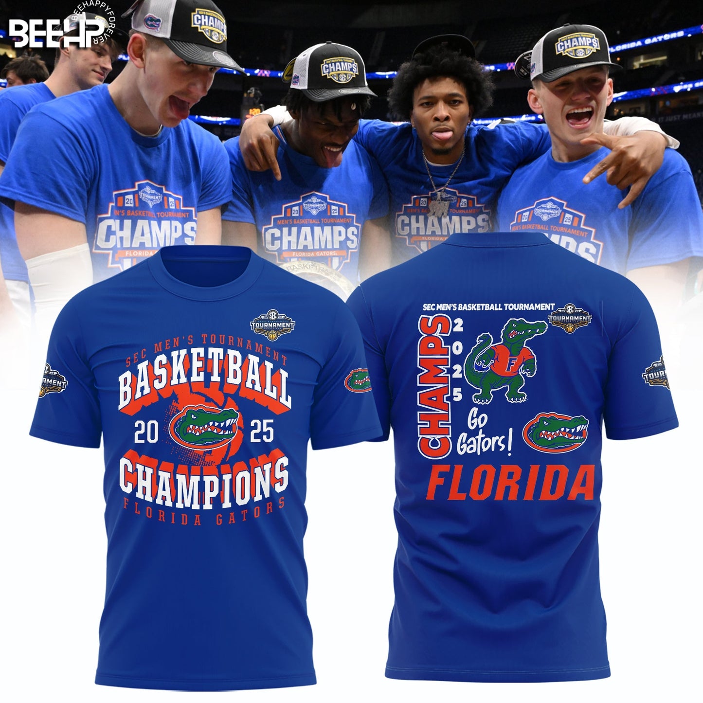 Florida Gators 2025 SEC Men’s Basketball Conference Tournament Champions Shirt