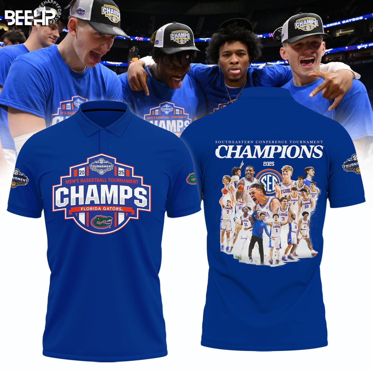 Florida Gators 2025 SEC Men’s Basketball Conference Tournament Champions Polo