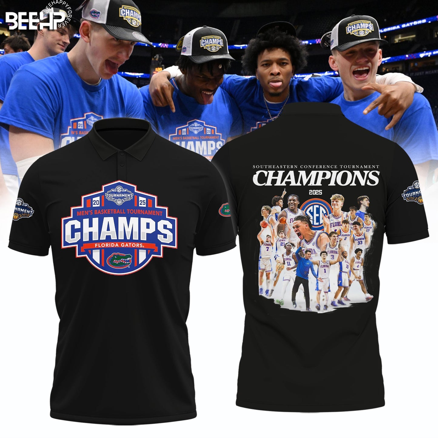 Florida Gators 2025 SEC Men’s Basketball Conference Tournament Champions Polo