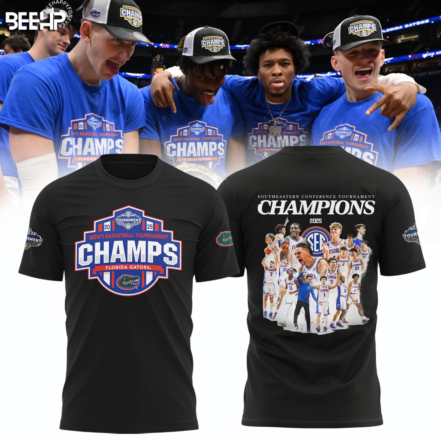 Florida Gators 2025 SEC Men’s Basketball Conference Tournament Champions Shirt