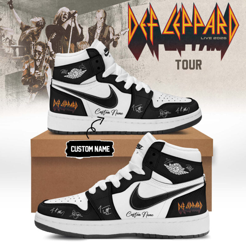 Def Leppard Live 2026 Limited Edition Signature Shoes 6 - Fan Footwear