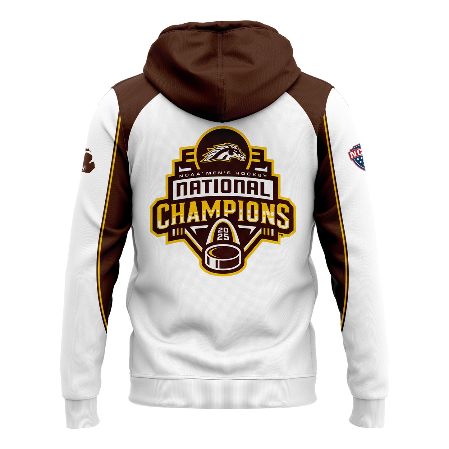 Western Michigan University Broncos Special New National Mens Hockey Champions Zip Hoodie