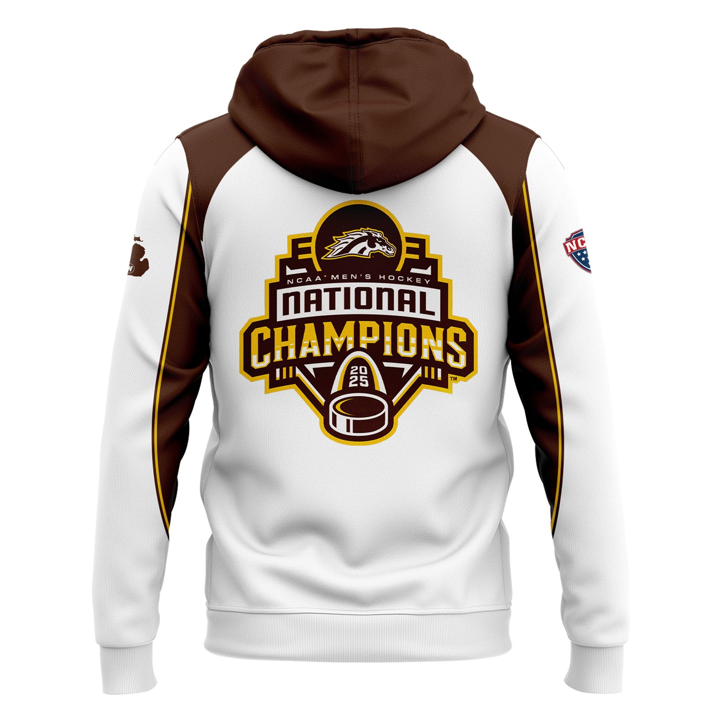 Western Michigan University Broncos Special New National Mens Hockey Champions Hoodie