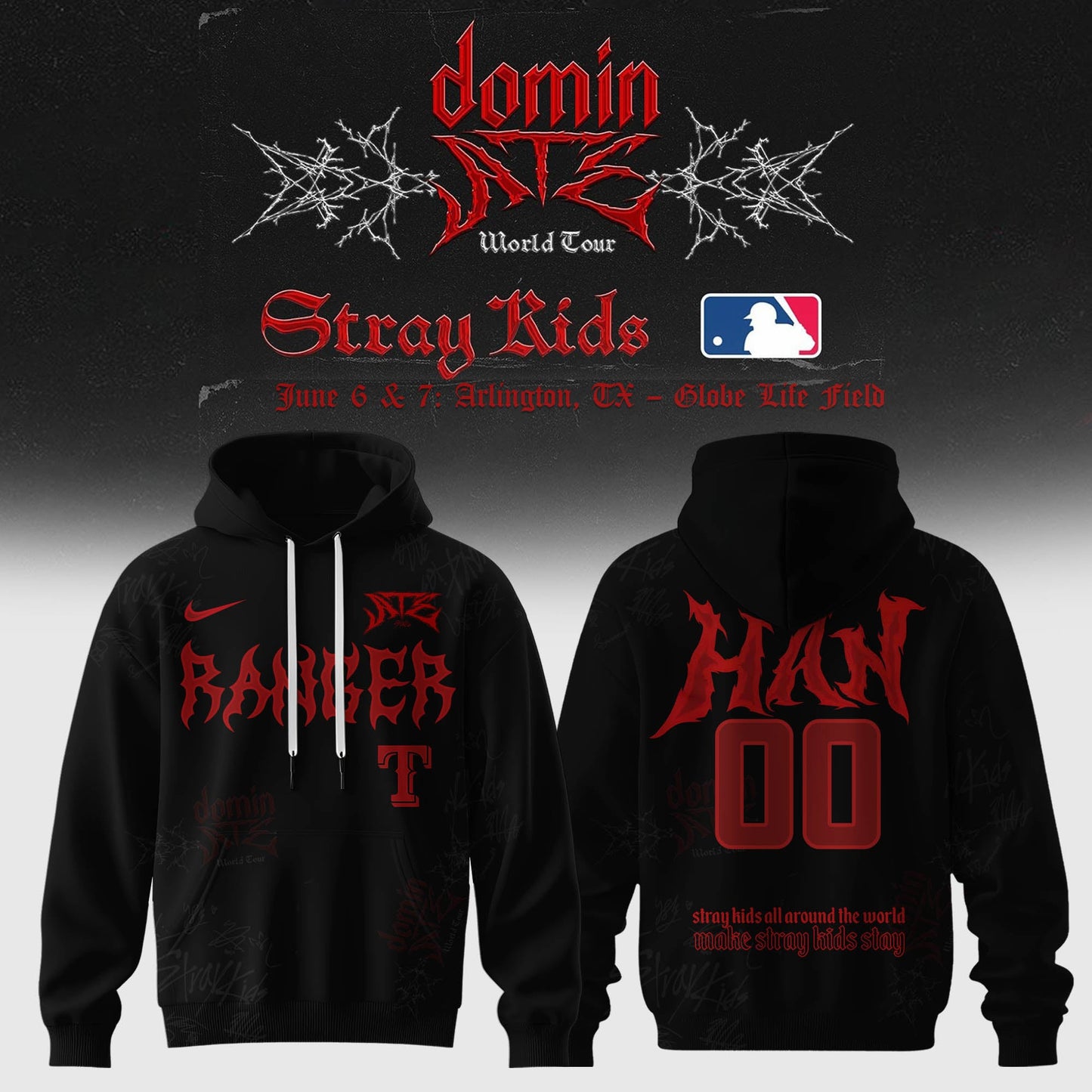 Texas Rangers x Stray Kids Dominate World Tour 2025