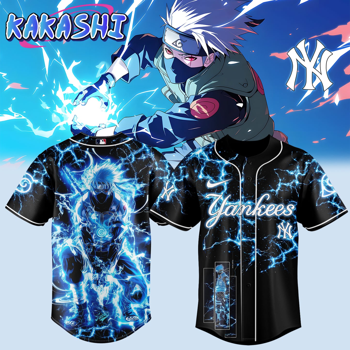 MLB ALL TEAM x Naruto "Kakashi" Limited Jersey | JZ41