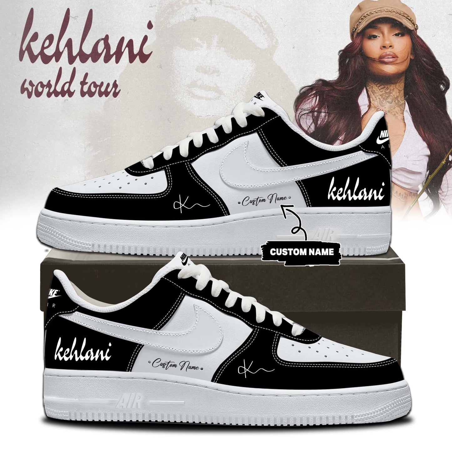 Kehlani World Tour 2026 Limited Edition Signature AF1 Shoes 5 | IW47