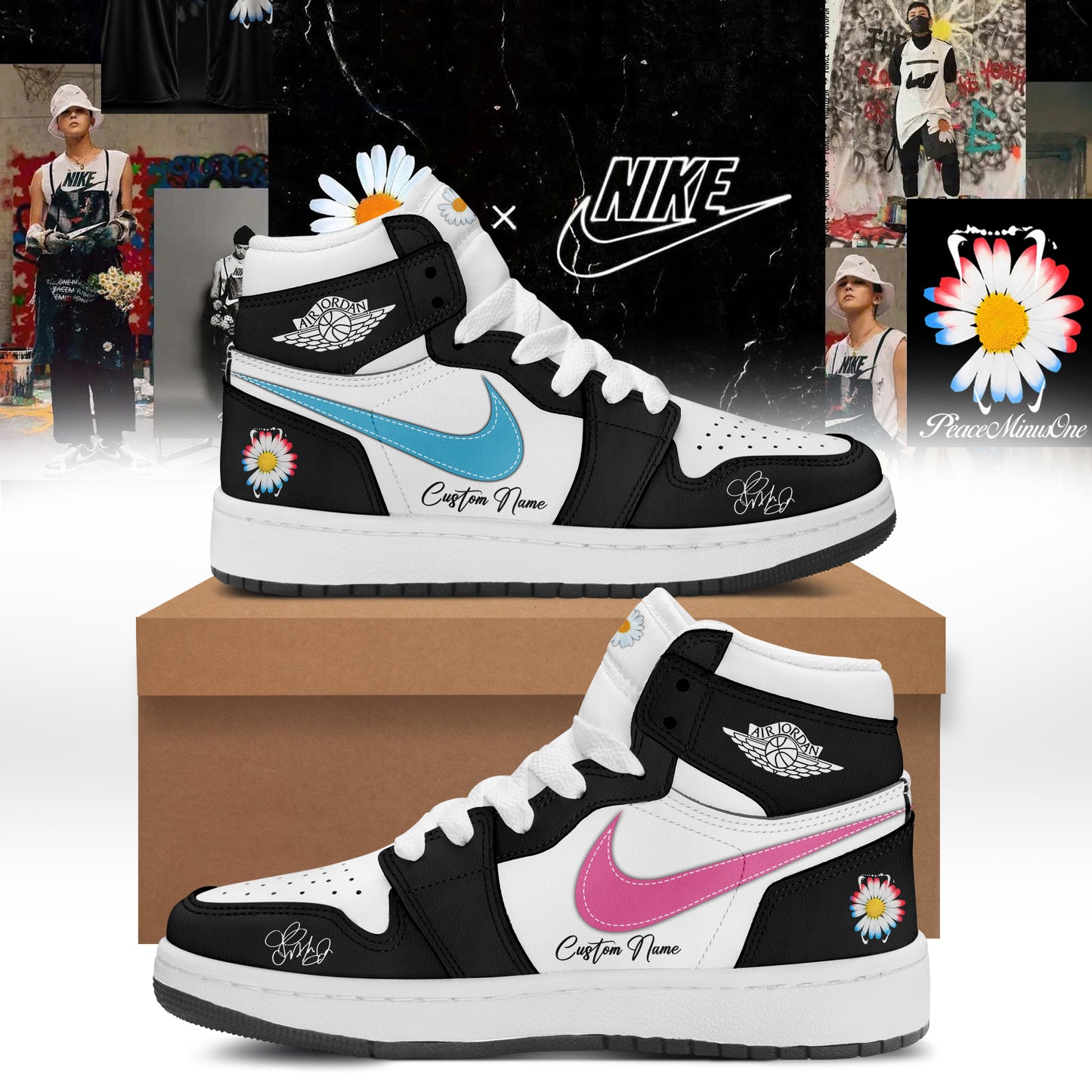 G-Dragon PEACEMINUSONE Shoes Design 1 - Limited Edition