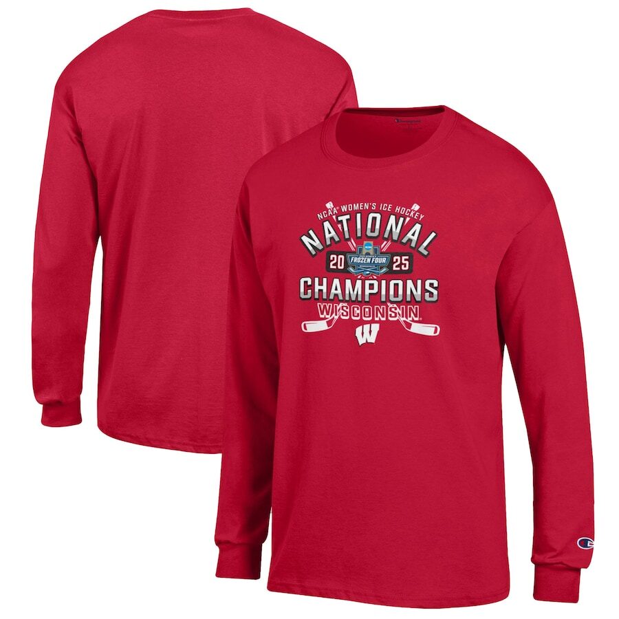 Wisconsin Badgers 2025 Women's Hockey Tournament Champions Sweatshirt