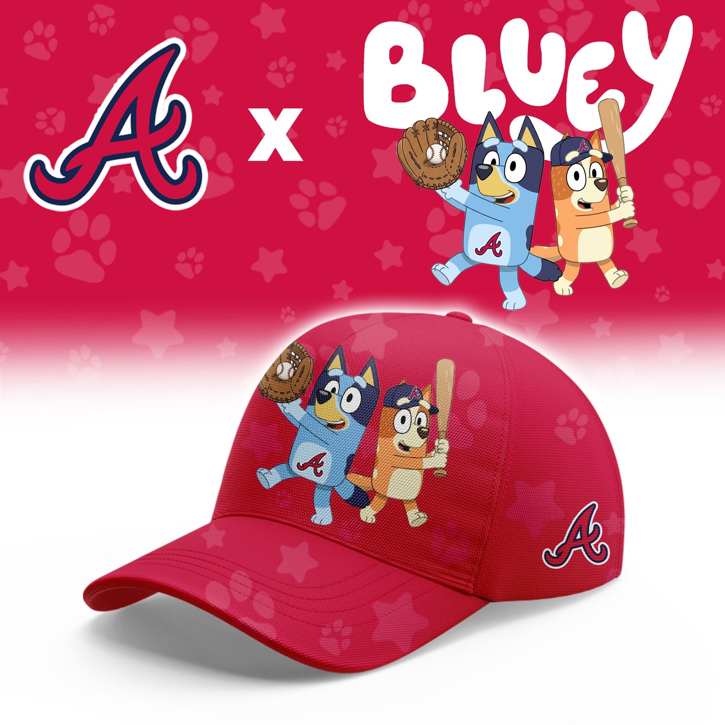 Atlanta Braves Bluey Night Game Limited T-Shirt