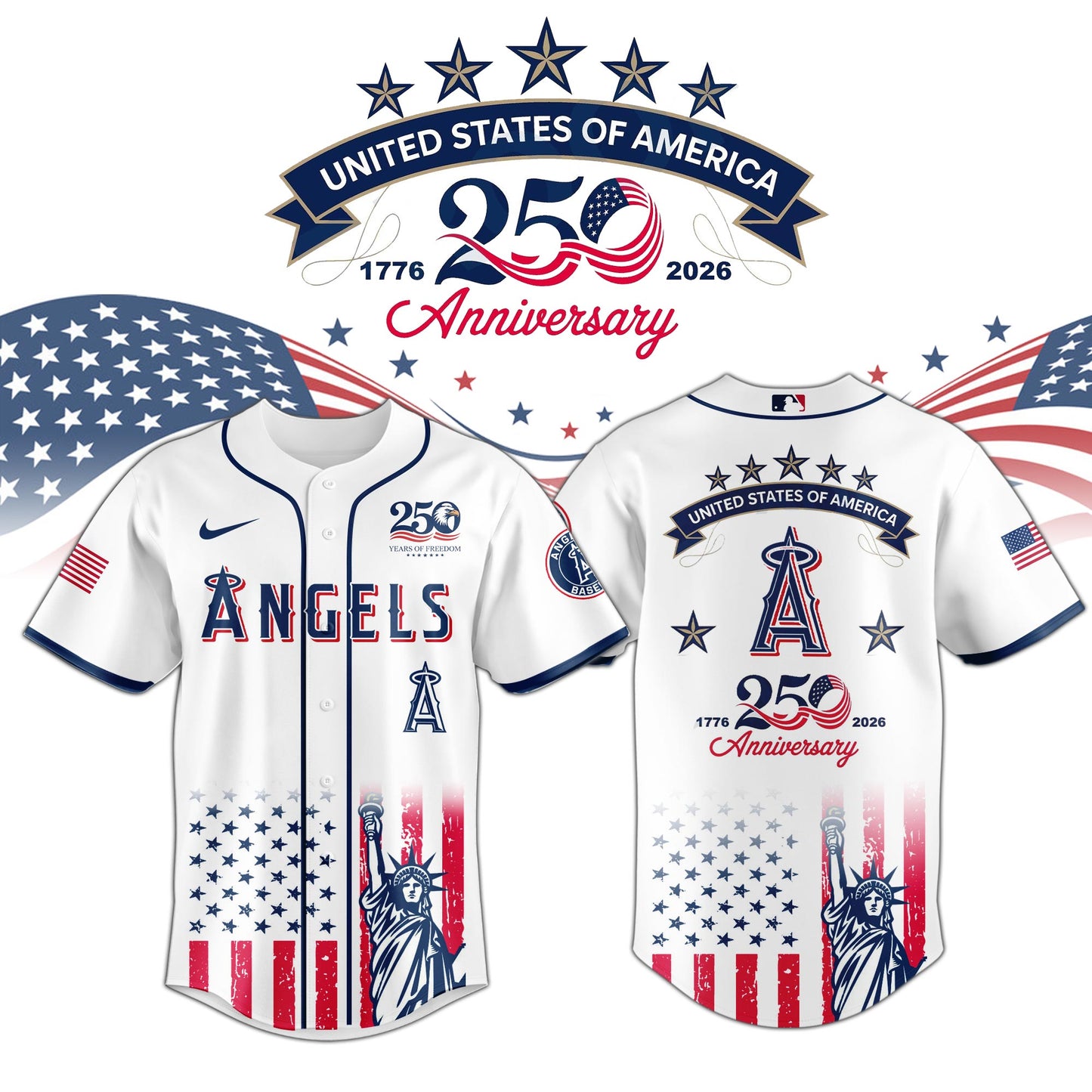 Los Angeles Angels special America’s 250th Anniversary Limited Edition Jersey