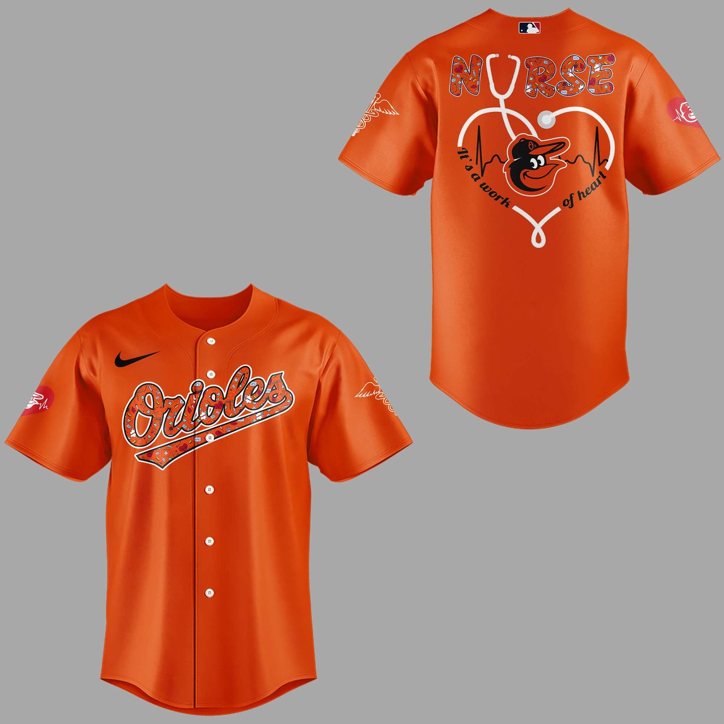 Baltimore Orioles Baseball Orange Jersey