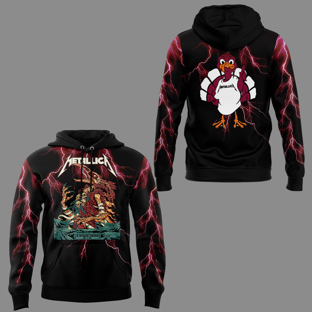 Virginia Tech Music Concert Black Hoodie - Exit Light Enter Night Shirt