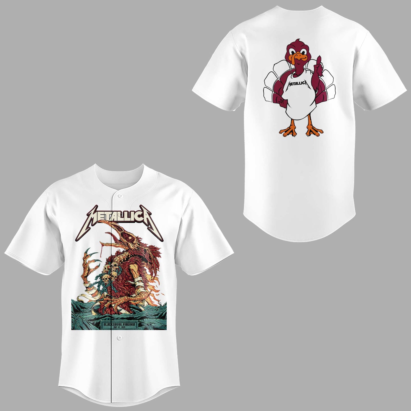 Virginia Tech Music Concert White Jersey - Exit Light Enter Night Shirt