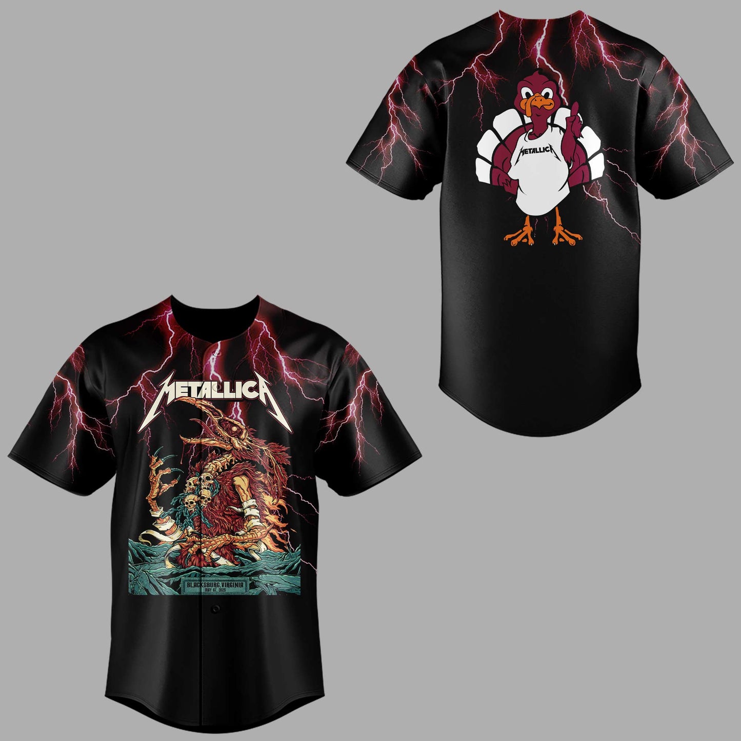 Virginia Tech Music Concert Black Jersey - Exit Light Enter Night Shirt