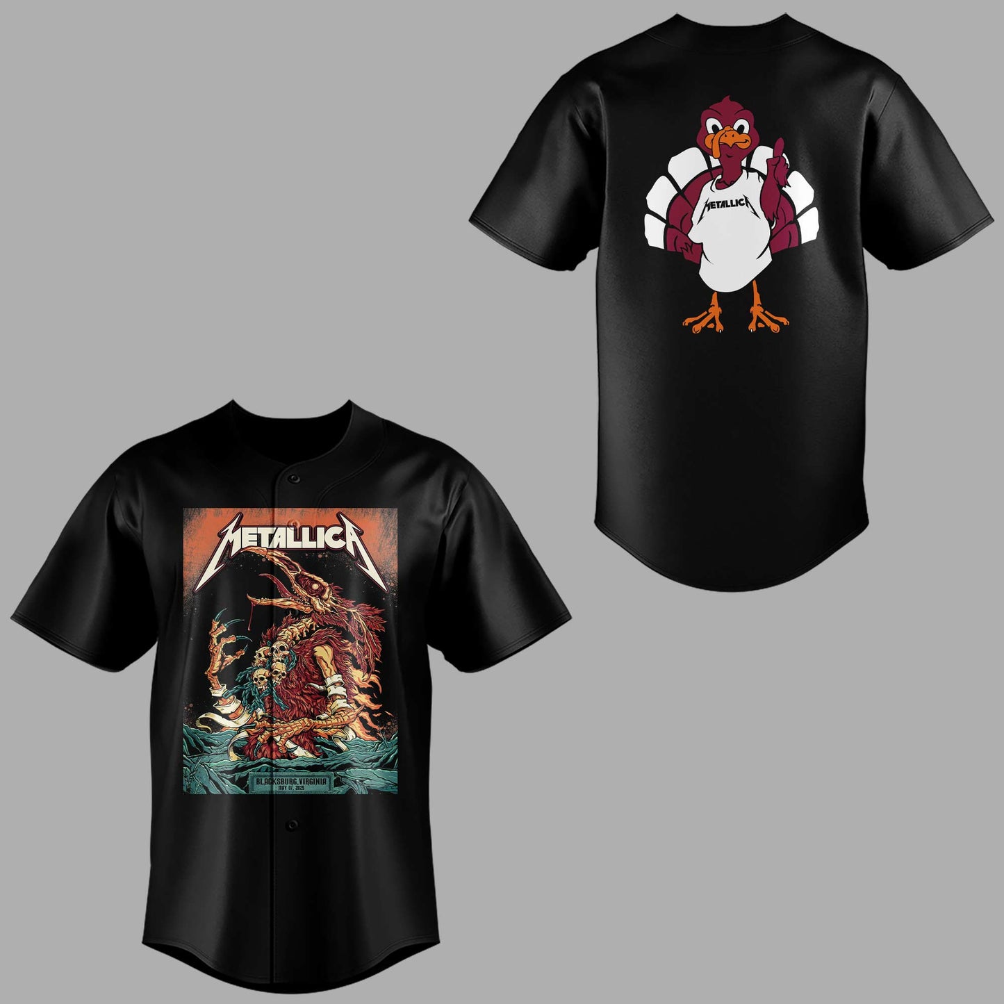 Virginia Tech Music Concert Black Jersey - Exit Light Enter Night Shirt