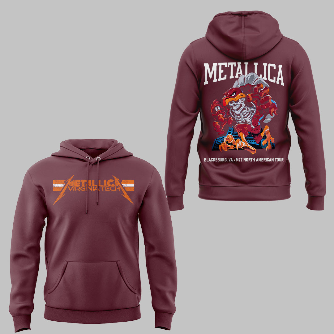 Virginia Tech Music Concert Maroon Hoodie - Exit Light Enter Night Shirt