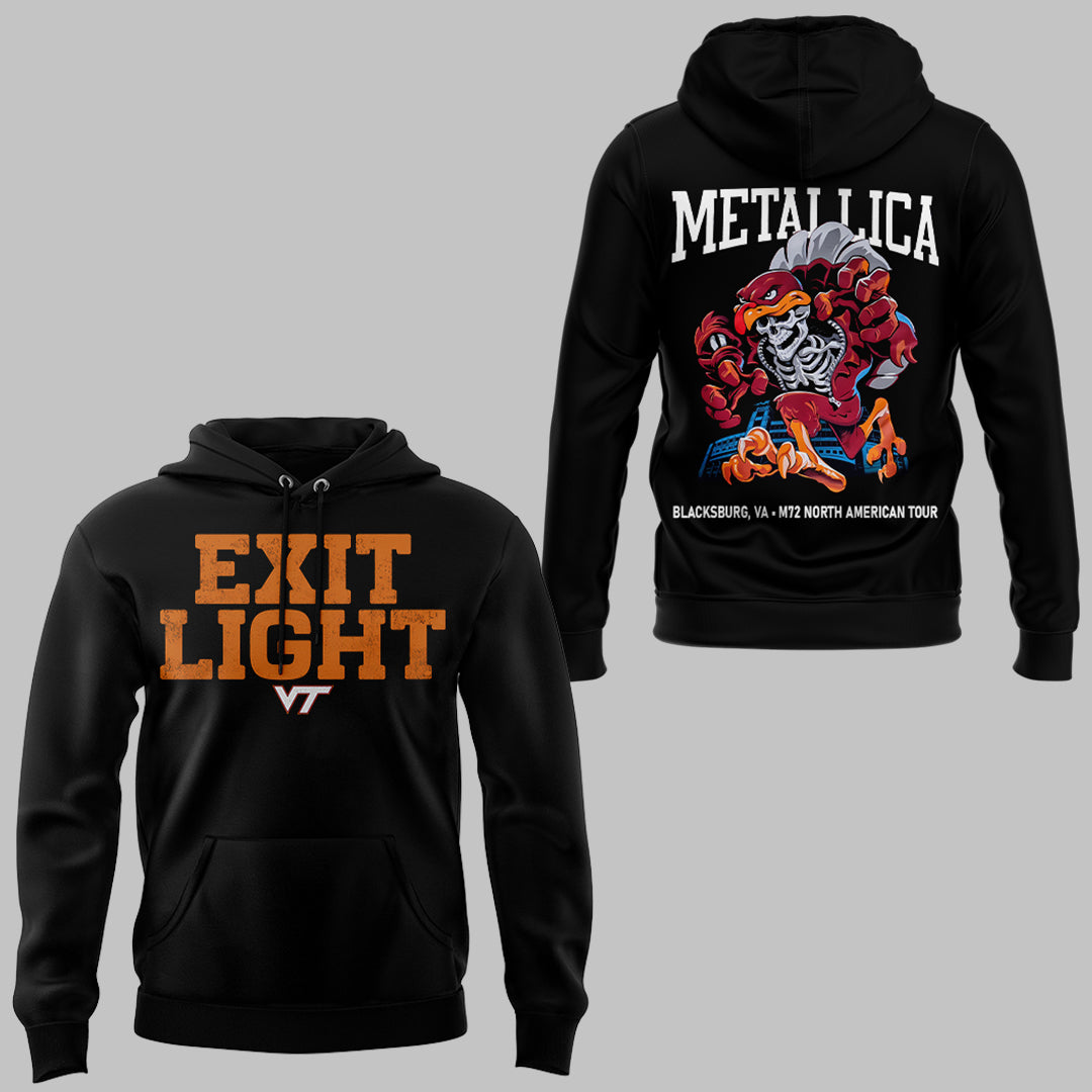 Virginia Tech Music Concert Black Hoodie - Exit Light Enter Night Shirt
