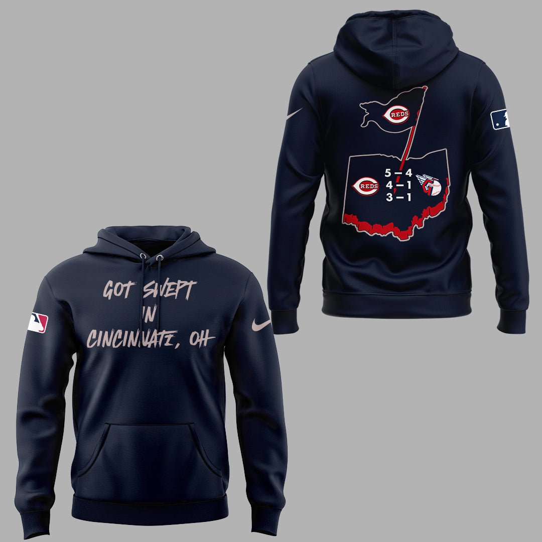 Cincinnati Reds "Got Swept In Cincinnati" 2025 Hoodie