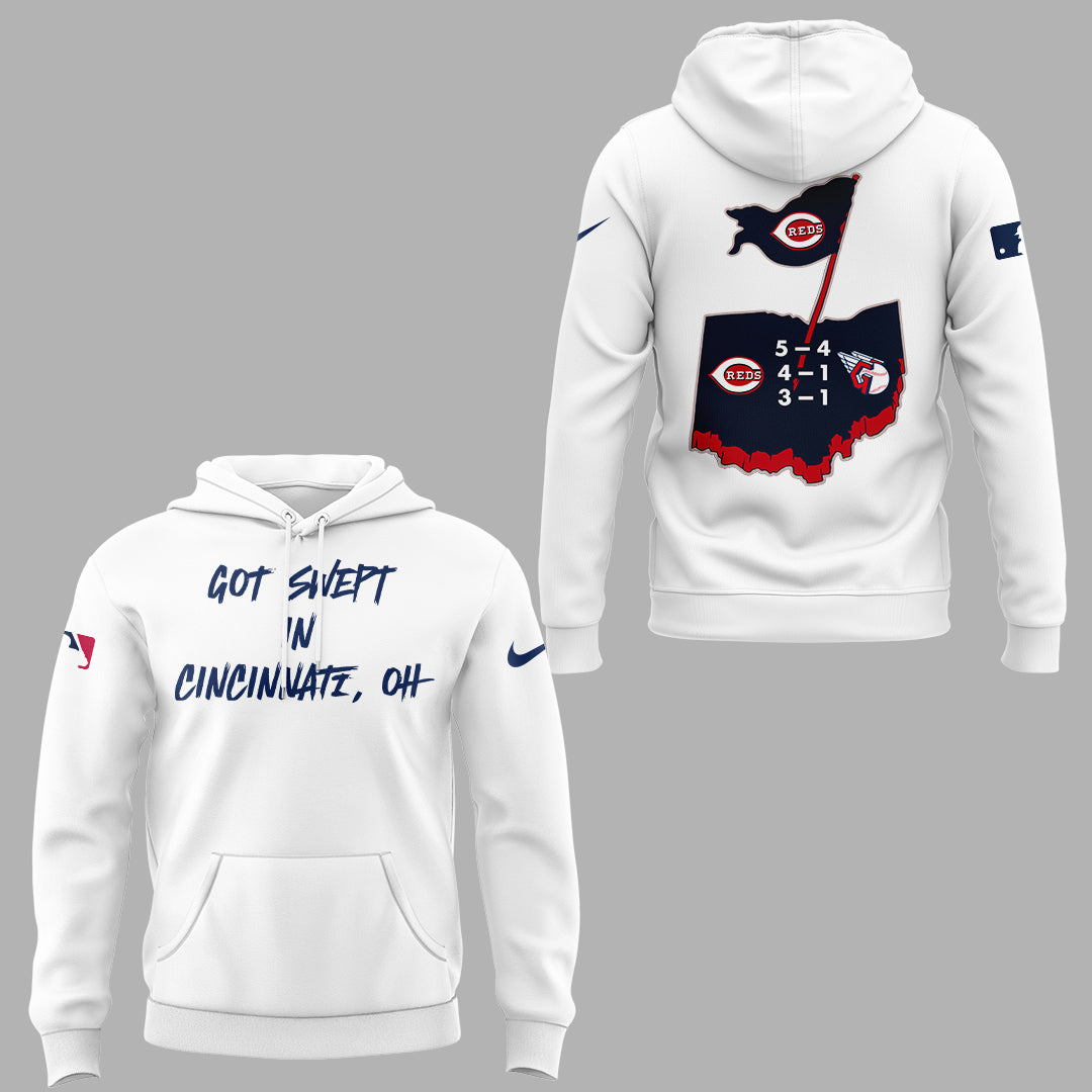 Cincinnati Reds "Got Swept In Cincinnati" 2025 Hoodie
