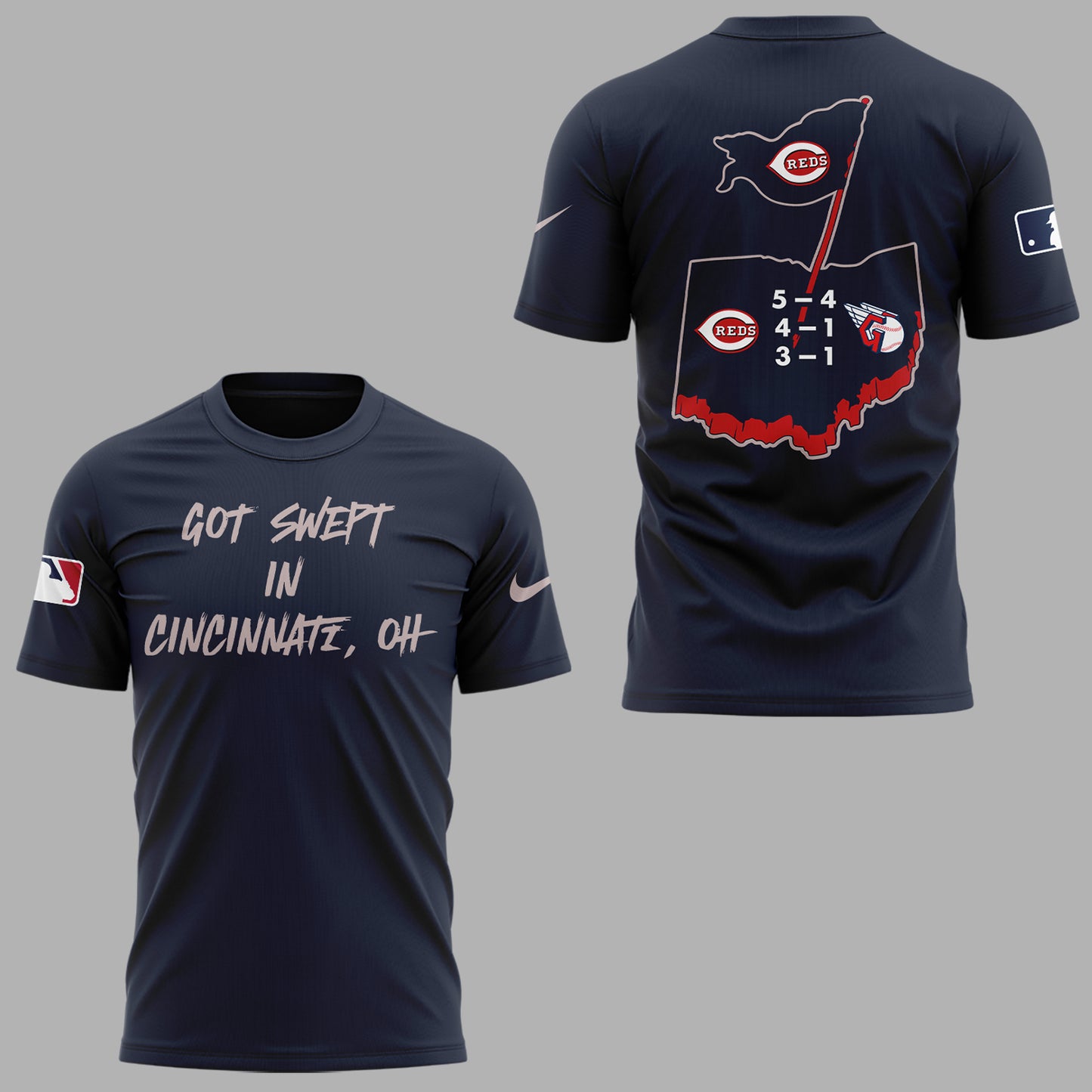Cincinnati Reds "Got Swept In Cincinnati" 2025 T-Shirt