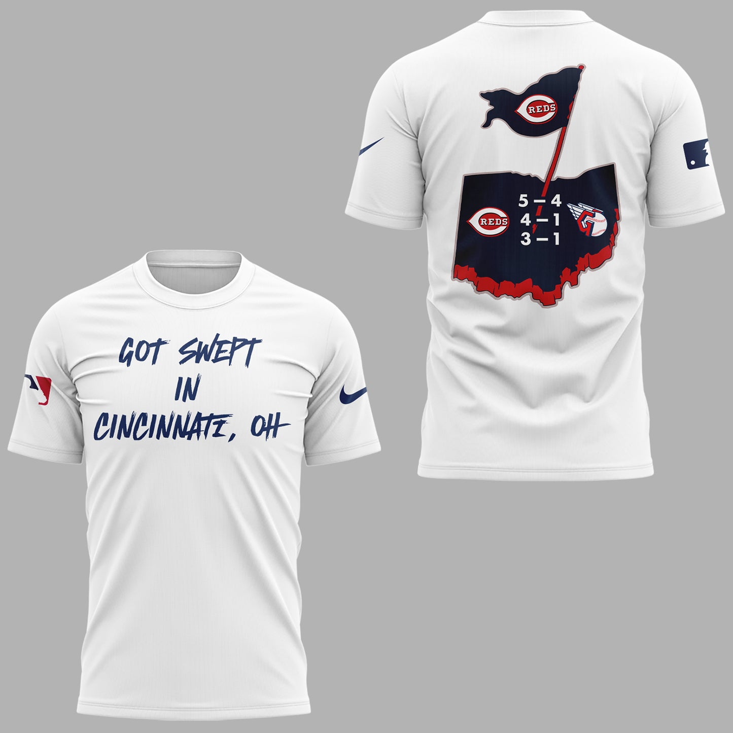Cincinnati Reds "Got Swept In Cincinnati" 2025 T-Shirt