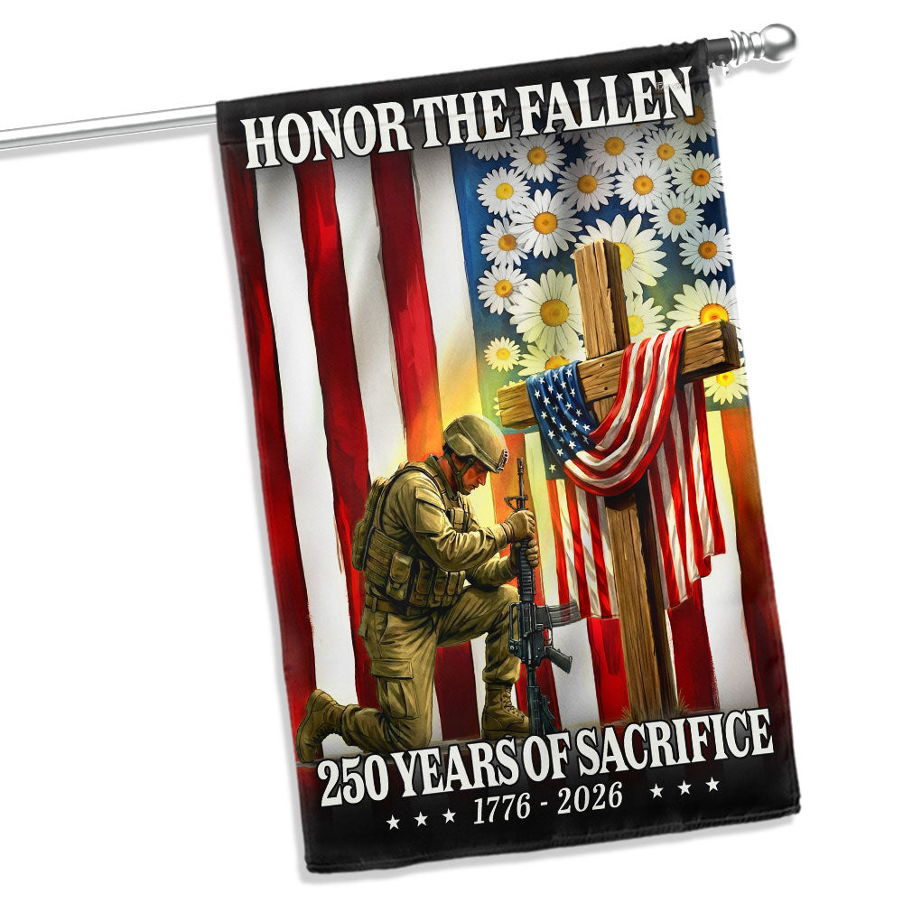 Honoring 250 Years of Sacrifice 1776 2026 Veterans Memorial Day Flag