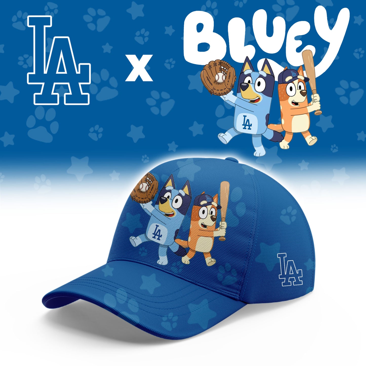 Los Angeles Dodgers Bluey Night Game Limited T-Shirt