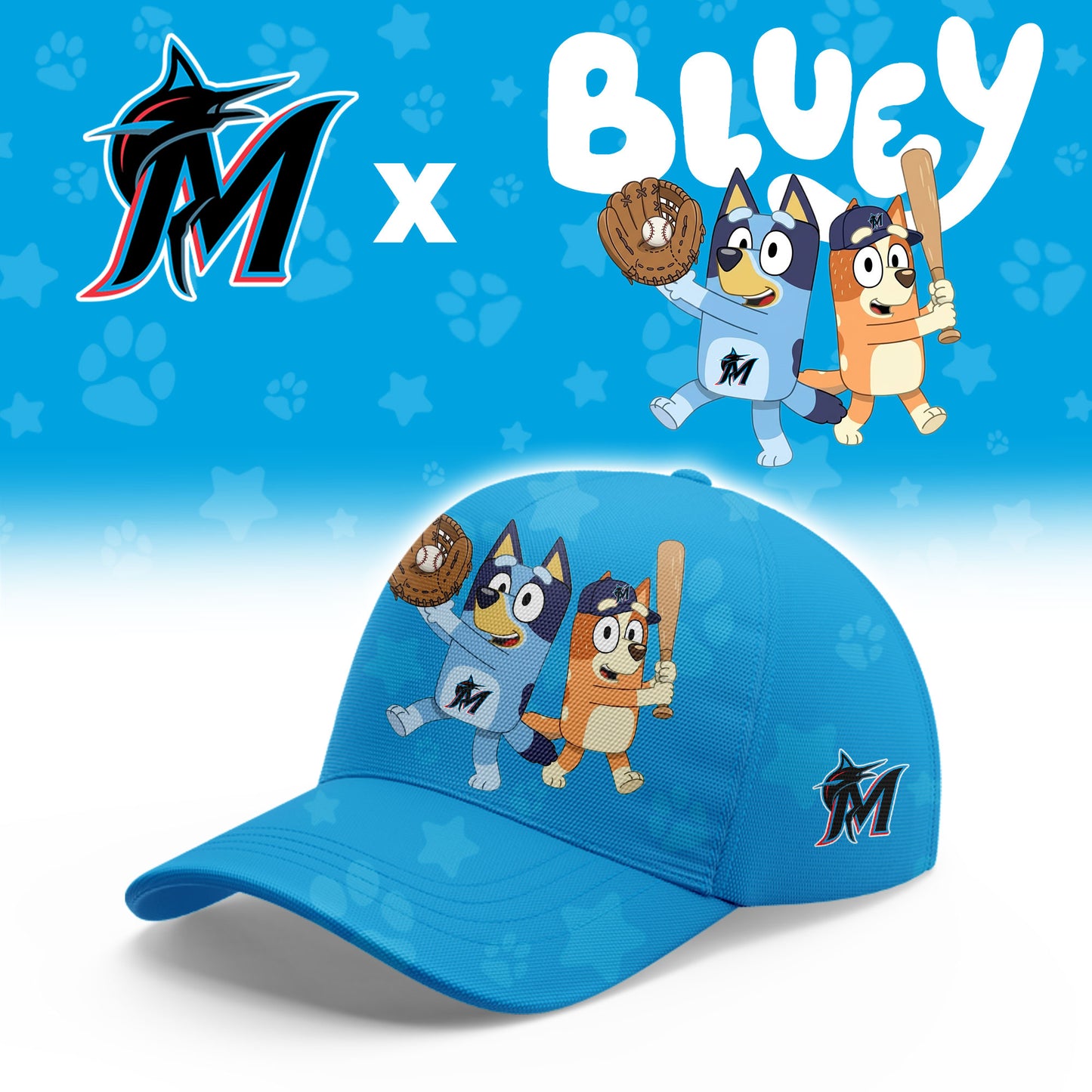 Miami Marlins Bluey Night Game Limited T-Shirt