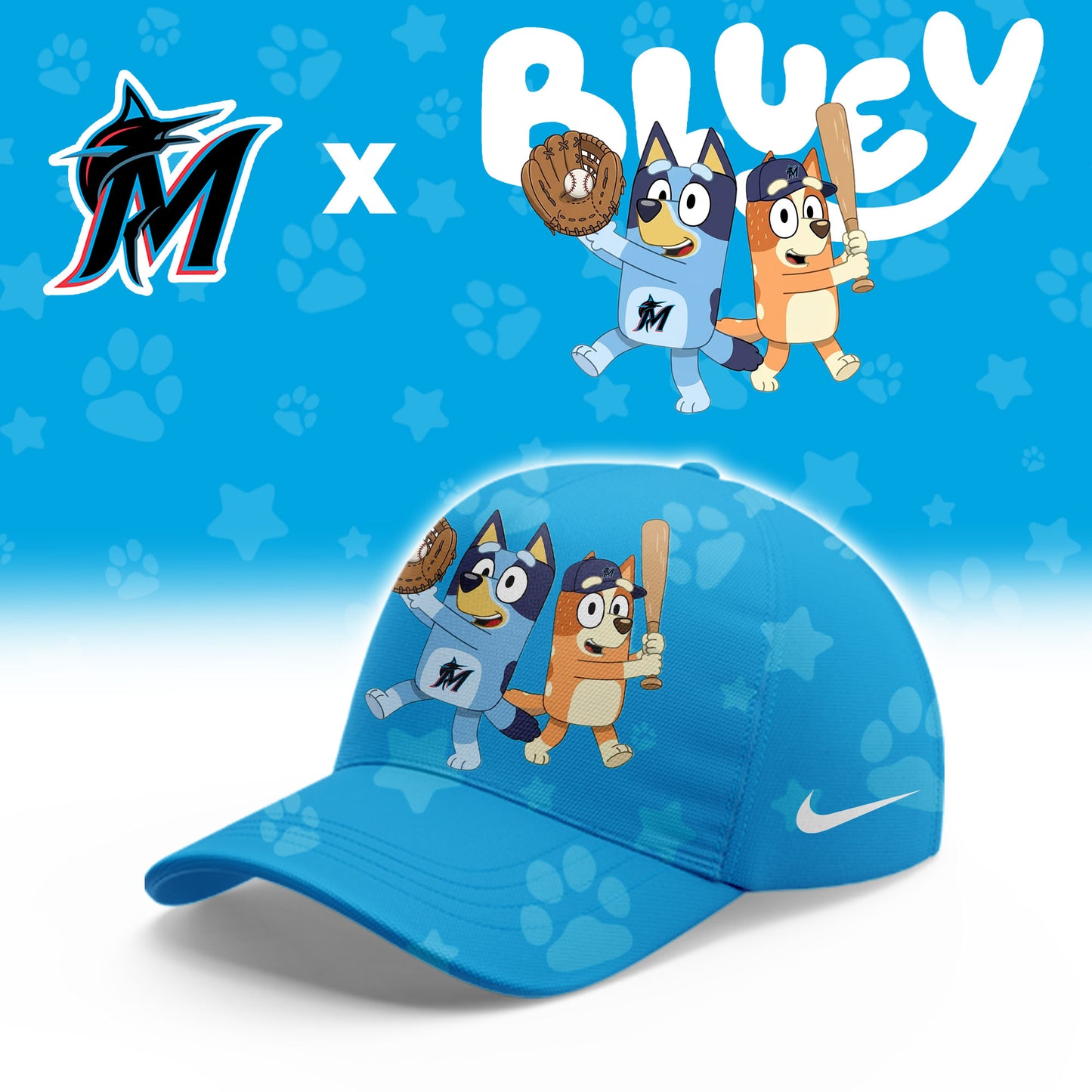 Miami Marlins Bluey Night Game Limited Hoodie
