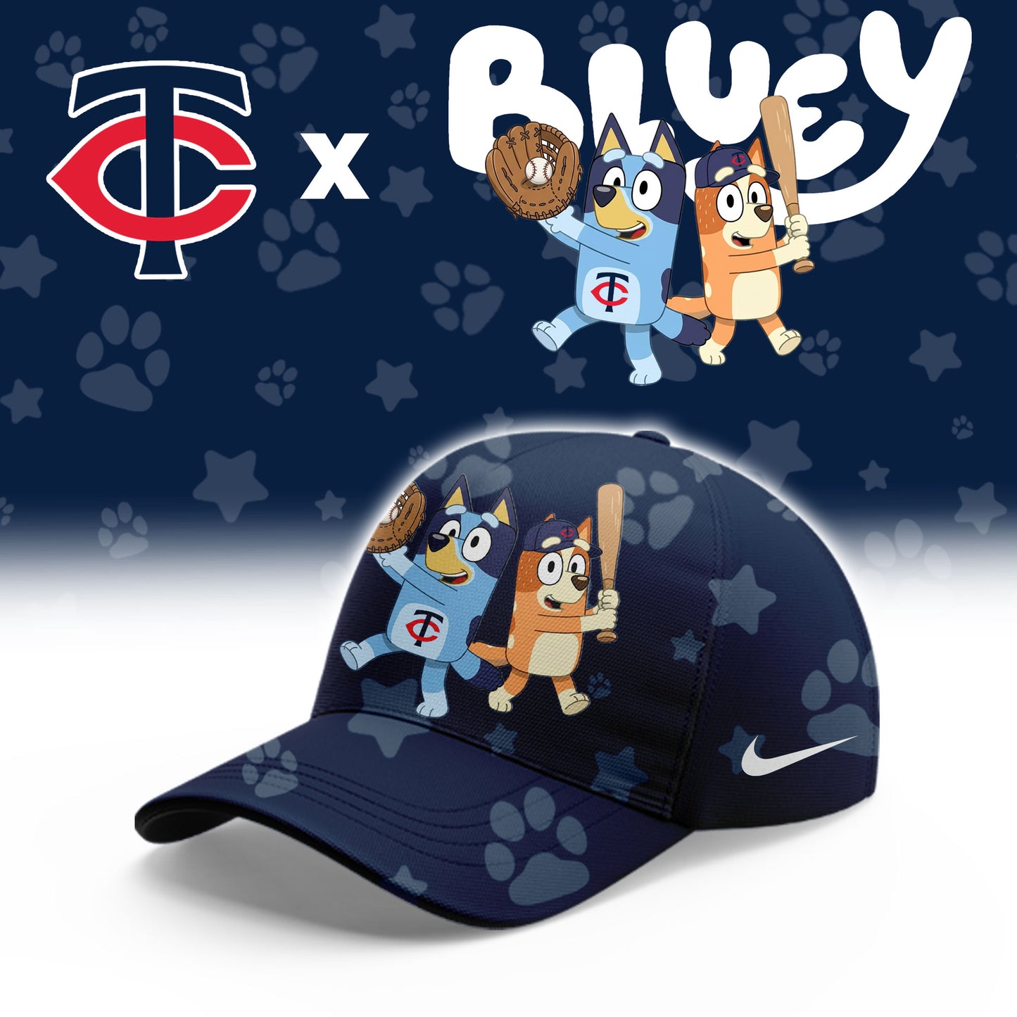 Minnesota Twins Bluey Night Game Limited Hoodie