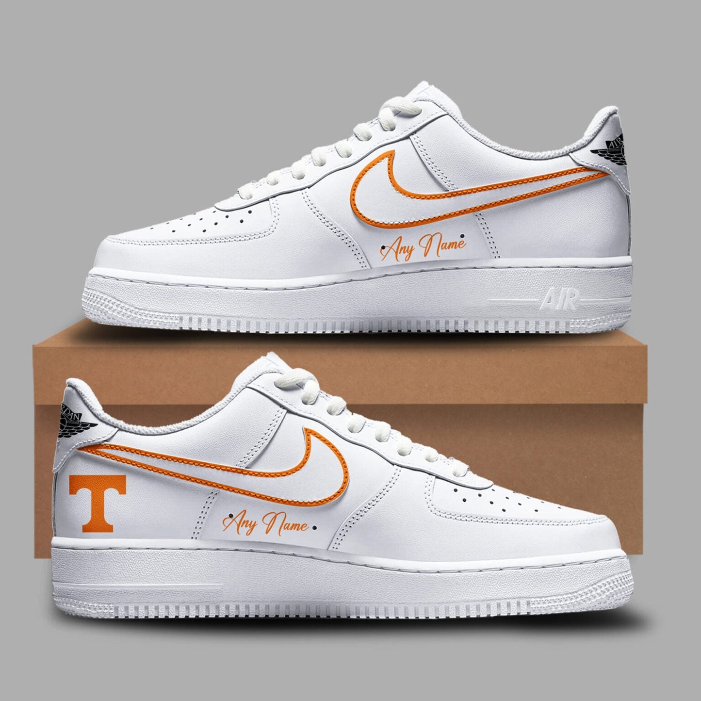 Tennessee Baseball AF1 Shoe - Vols Baseball Sneaker For Fan