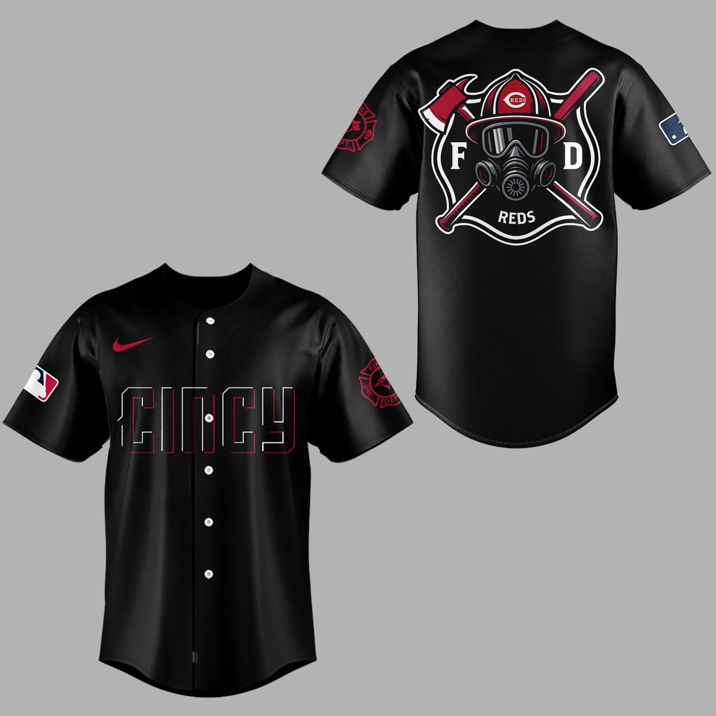 Cincinnati Reds x Firefighter Appreciation Night Jersey