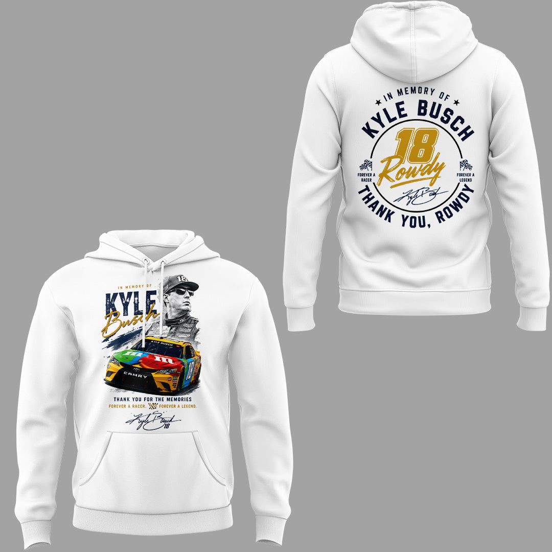 Kyle Busch Rowdy Forever Racing Tribute Hoodie – Limited Edition | JD22