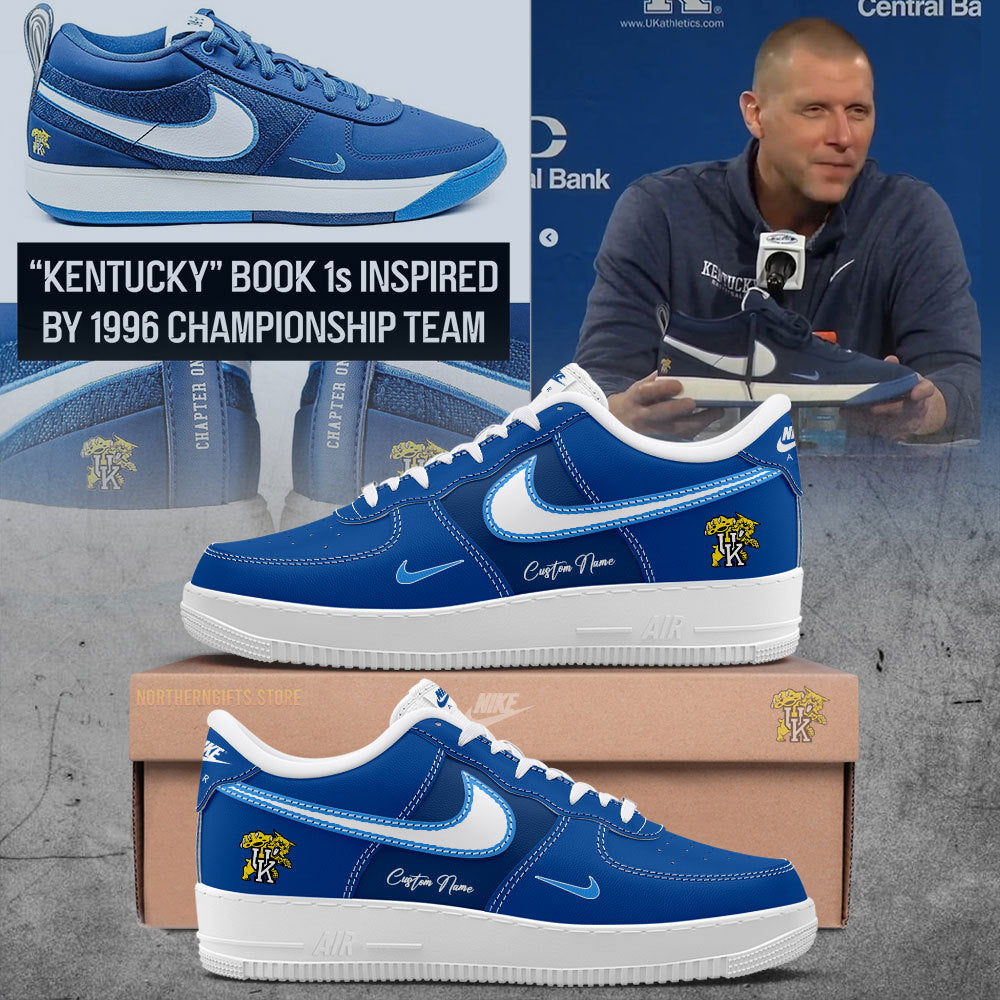 .Special editions for a new chapter Kentucky Wildcats AF1 Sneaker Men's Basketball Custom Name