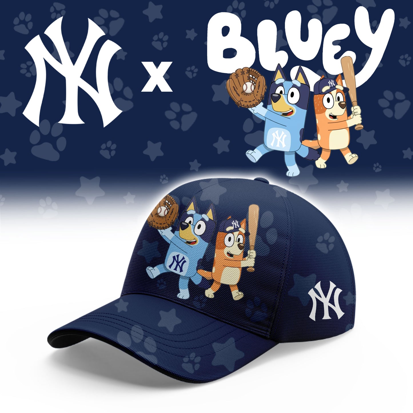 New York Yankees Bluey Night Game Limited T-Shirt