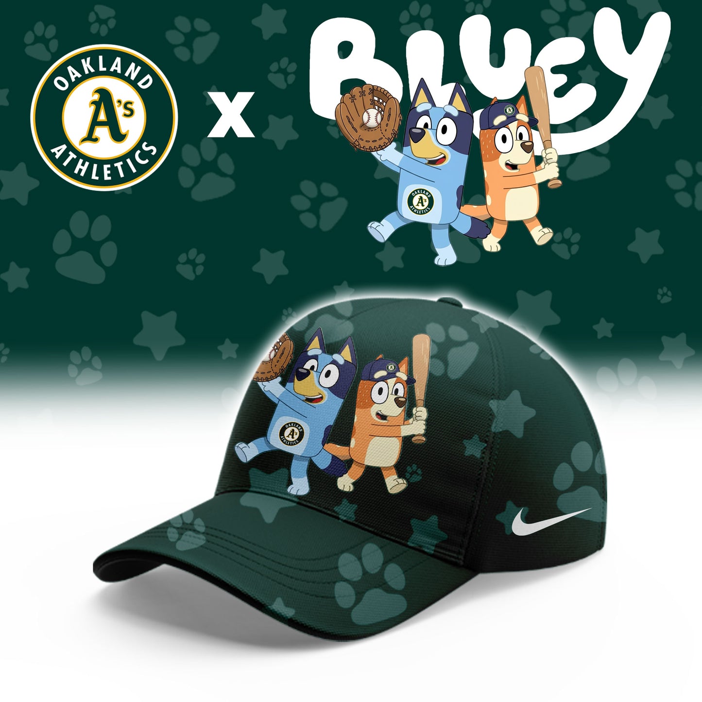 Athletics Bluey Night Game Limited Hoodie