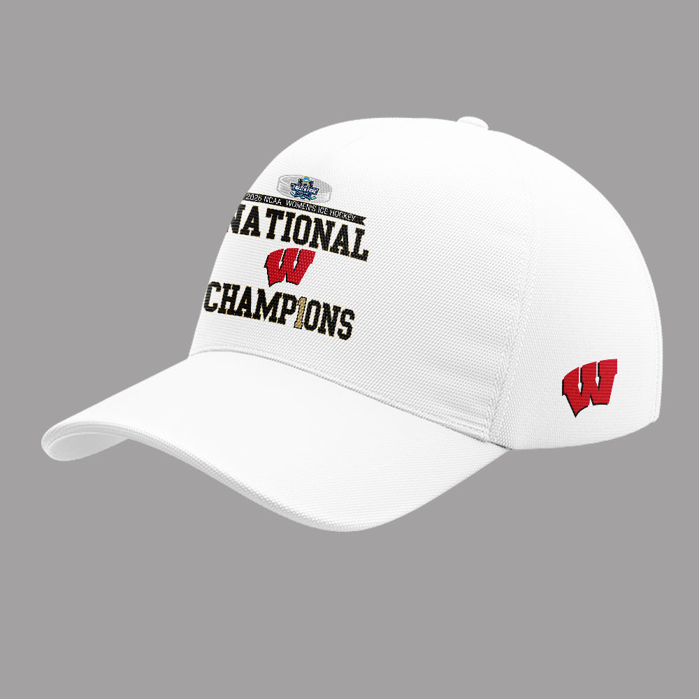 Limited Edition Wisconsin Badgers 2026 Women’s Hockey National Champions🏆 Hoodie