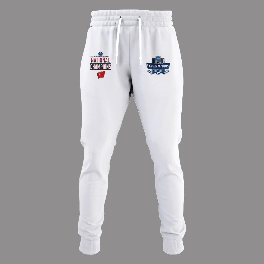 Wisconsin Badgers 2025 Women's Hockey Tournament Champions Hoodie-PA03242508