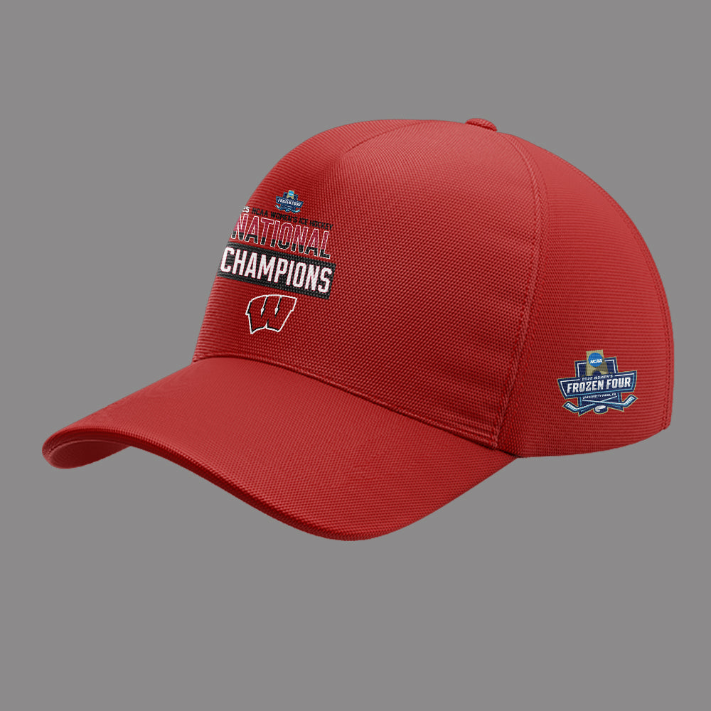 Wisconsin Badgers 2025 Women's Hockey Tournament Champions Hoodie