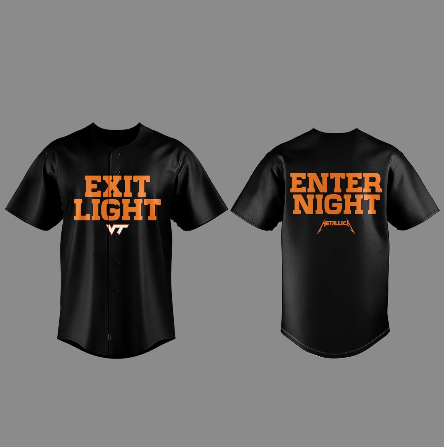 Virginia Tech Music Concert Black Jersey - Exit Light Enter Night Shirt