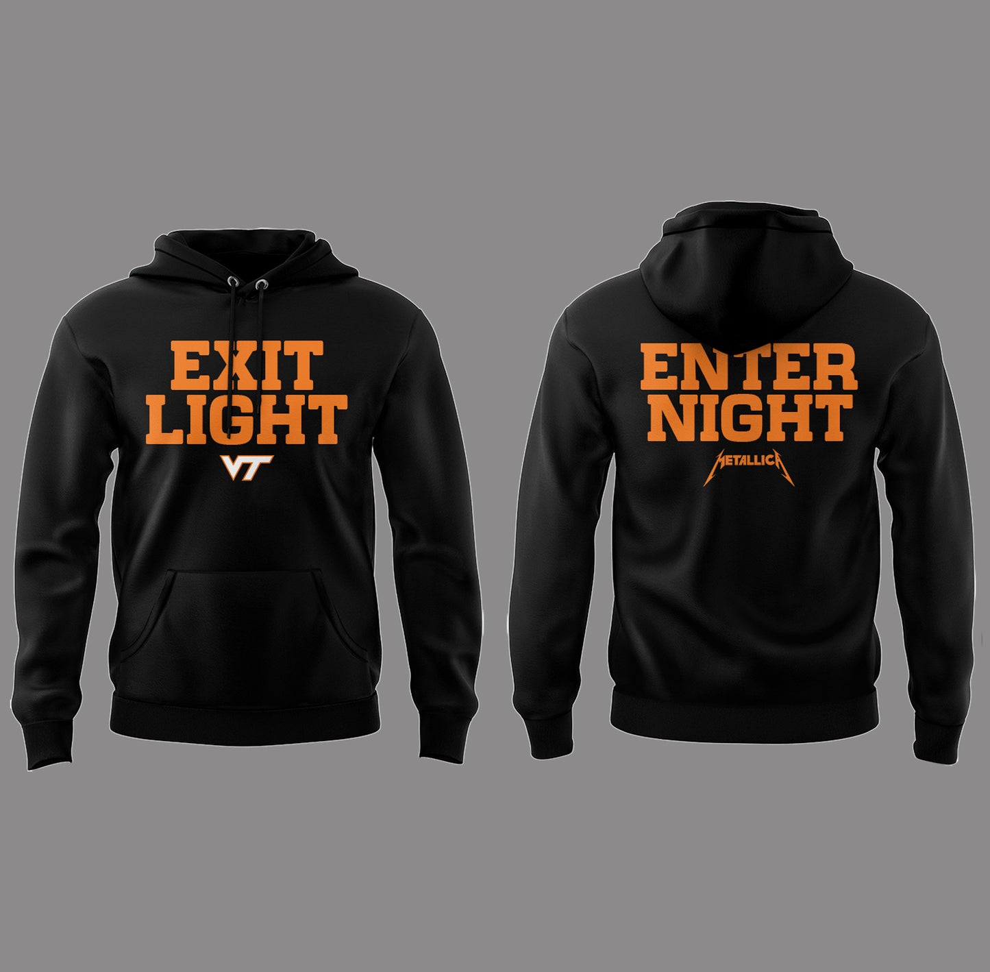 Virginia Tech Music Concert Black Hoodie - Exit Light Enter Night Shirt