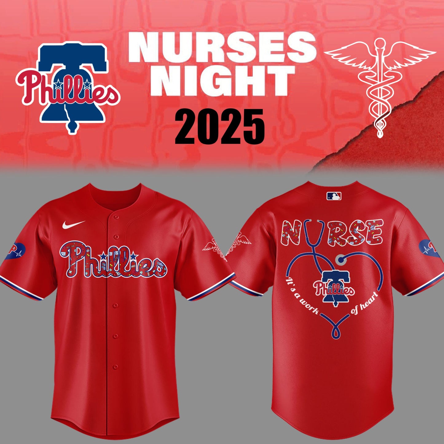 Philadelphia Phillies Baseball Red Jersey