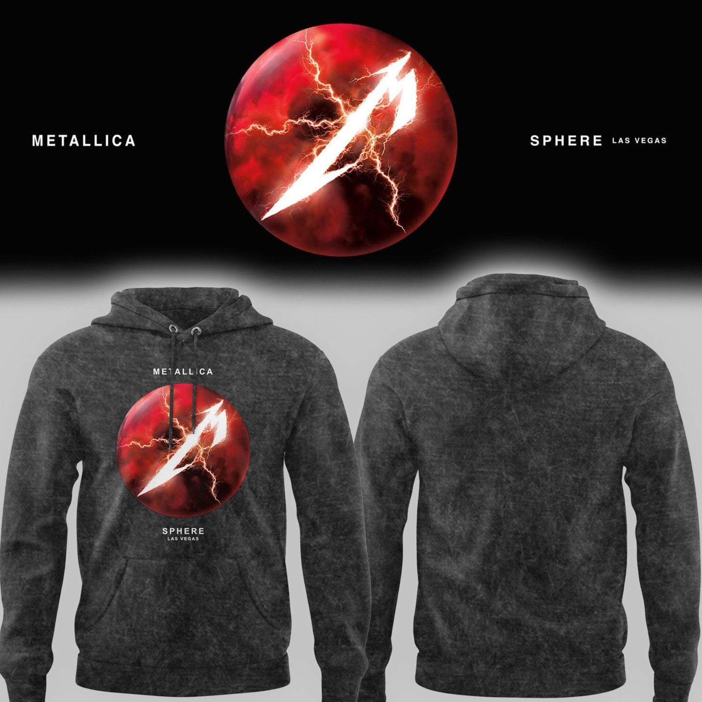 Metallica "Life Burns Faster" Sphere Las Vegas Residency Limited Hoodie