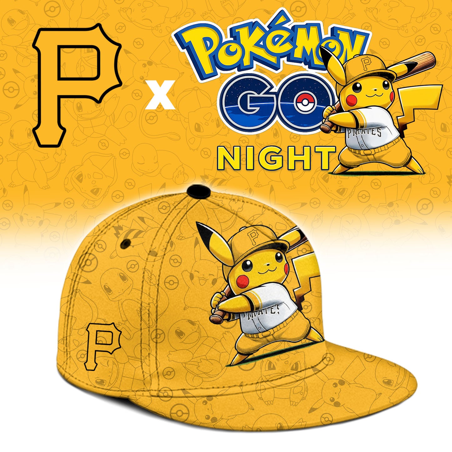Pittsburgh Pirates Pokemon GO Night Limited Baseball Jersey