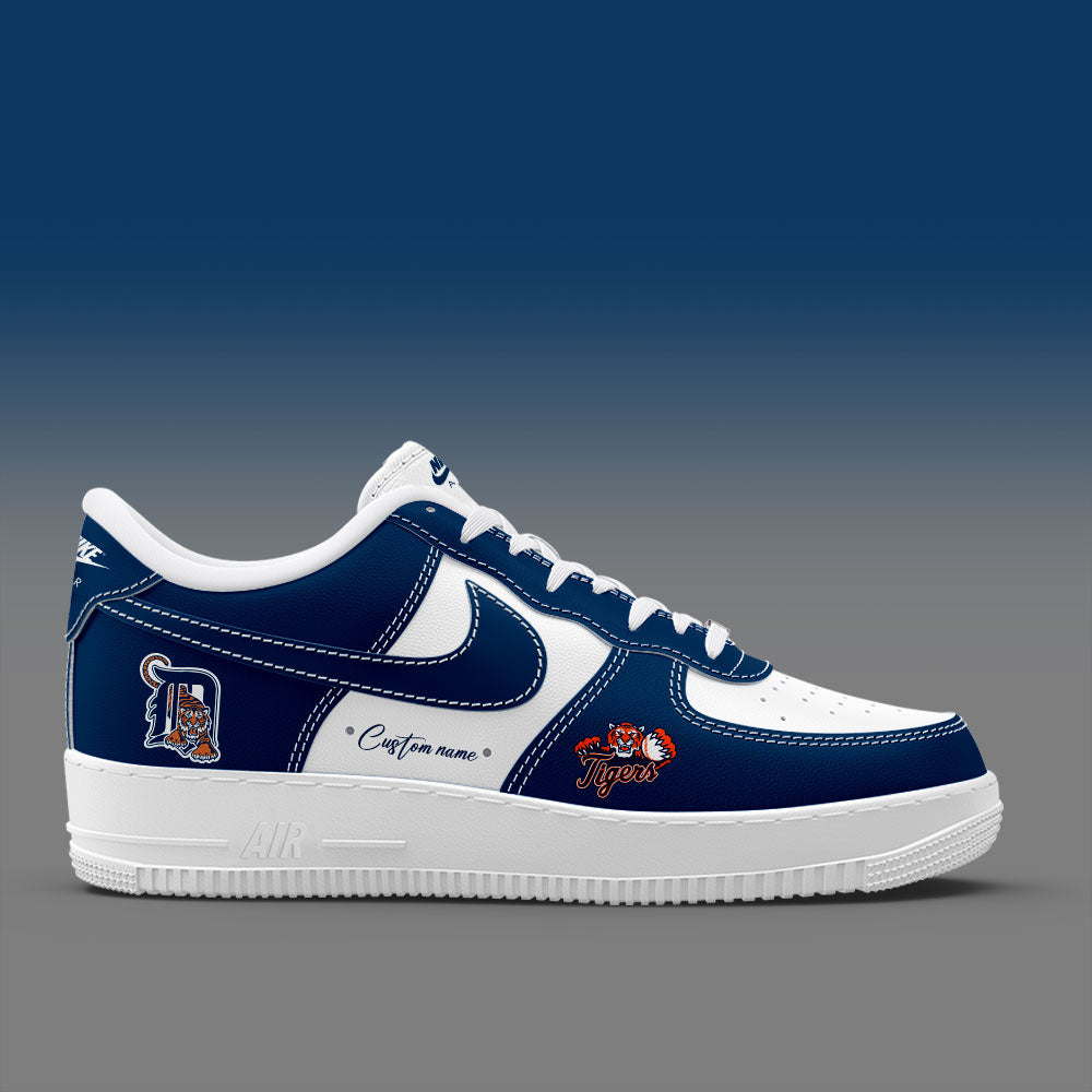 Detroit Tigers AF1 Sneakers Gifts For Detroit Tigers Fans Custom Name