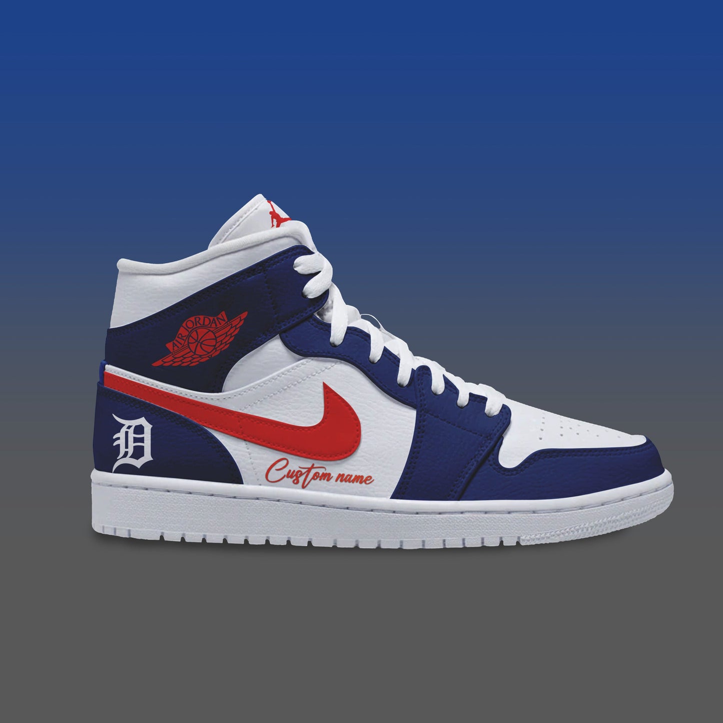 Detroit Tigers JD1 Sneakers Gifts For Detroit Tigers Fans Custom Name