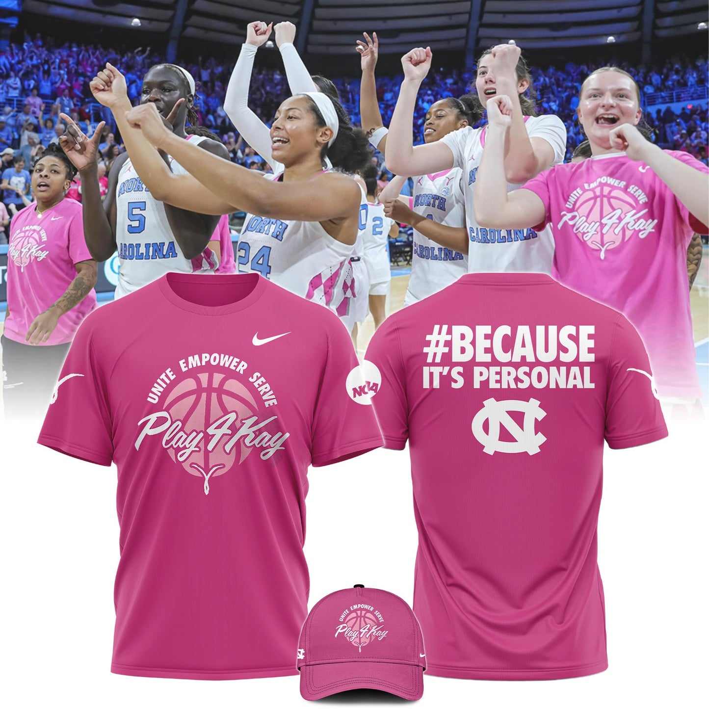 .UNC NCAA Limited Edition Play 4Kay T-Shirts - Carolina Tar Heels Shirt